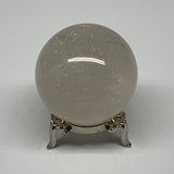 161g, 1.9"(49mm), Natural Quartz Sphere Crystal Gemstone Ball @Brazil, B22282