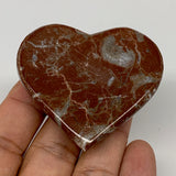 60.4g,2"x2.2"x0.6" Natural Untreated Red Shell Fossils Half Heart @Morocco,F961