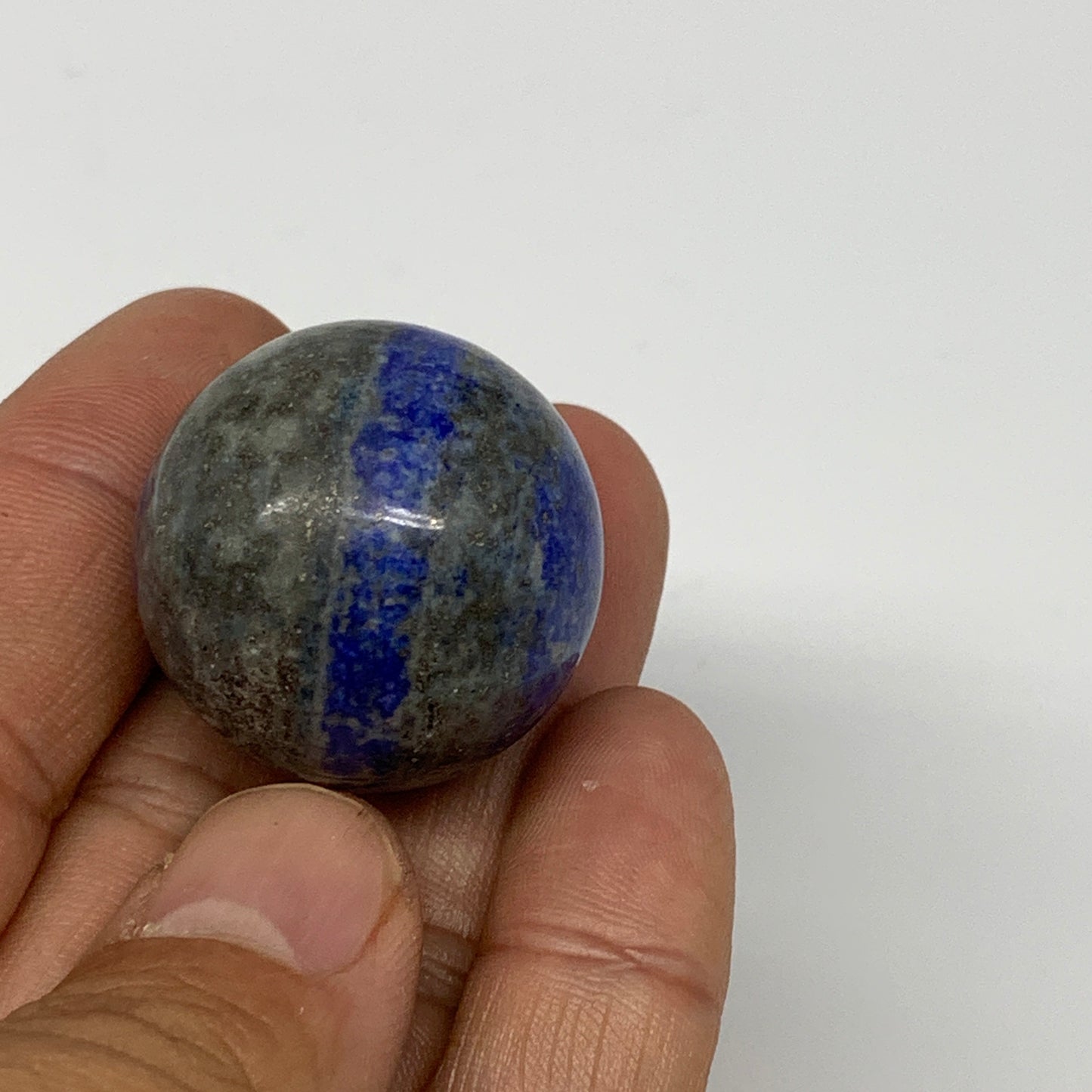 49.4g, 1.2" Natural Lapis Lazuli Sphere Ball Gemstone @Afghanistan, B25362