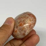94.3g, 2.2"x1.7"x1", Natural Sunstone Palm-Stone Polished from India, B27060