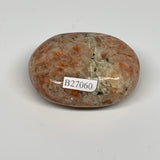 94.3g, 2.2"x1.7"x1", Natural Sunstone Palm-Stone Polished from India, B27060