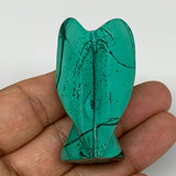 54g, 2"x1"x0.9" Natural Untreated Malachite Angel Figurine @Congo, B7327