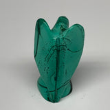 54g, 2"x1"x0.9" Natural Untreated Malachite Angel Figurine @Congo, B7327