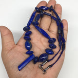 44.7g, 7mm-33mm Natural Lapis Lazuli Bead Mixed Shaped Strand, 31 Beads,LPB188