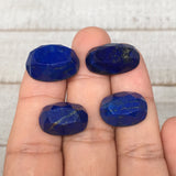 4pcs,10.5g,17mm-20mm High-Grade Natural Oval Facetted Lapis Lazuli Cabochon,CP21