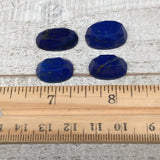 4pcs,10.5g,17mm-20mm High-Grade Natural Oval Facetted Lapis Lazuli Cabochon,CP21