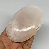 263.3g,4"x2.6"x1",Pink Calcite Palm-Stone Crystal Polished,B23083