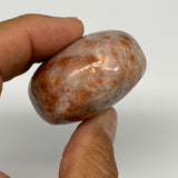 111.7g, 2.3"x1.7"x1.1", Natural Sunstone Palm-Stone Polished from India, B27068