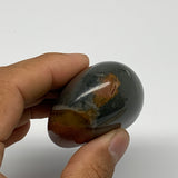 112.2g, 2.3"x1.8"x1.2" Polychrome Jasper Palm-Stone Reiki @Madagascar, B24558