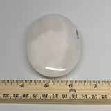 200.4g,3.7"x2.4"x0.9",Pink Calcite Palm-Stone Crystal Polished,B23084