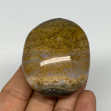 96.8g, 2.2"x1.8"x1.2" Ocean Jasper Palm-Stone Orbicular Jasper Reiki Energy,B167