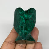 116.7g, 2.4"x1.5"x1.1" Natural Untreated Malachite Angel Figurine @Congo, B7338