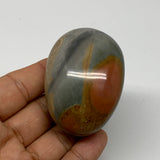 106.4g, 2.4"x1.7"x1.2" Polychrome Jasper Palm-Stone Reiki @Madagascar, B24553