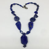 68g, 9mm-31mm Natural Lapis Lazuli Facetted Beads Strand,23 Beads,LPB233