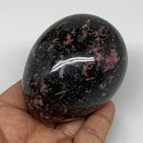 432g, 2.9"x2.3" Natural Untreated Rhodonite Egg from Madagascar, B4700