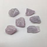 48.8 Grams,6pcs, Natural Rough Lavender Pink Kunzite Crystal @Afghanistan,KUN189 - watangem.com