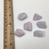 48.8 Grams,6pcs, Natural Rough Lavender Pink Kunzite Crystal @Afghanistan,KUN189 - watangem.com