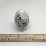 175.4 Grams Natural Gemstone White Rainbow Moonstone Egg @India, IE183