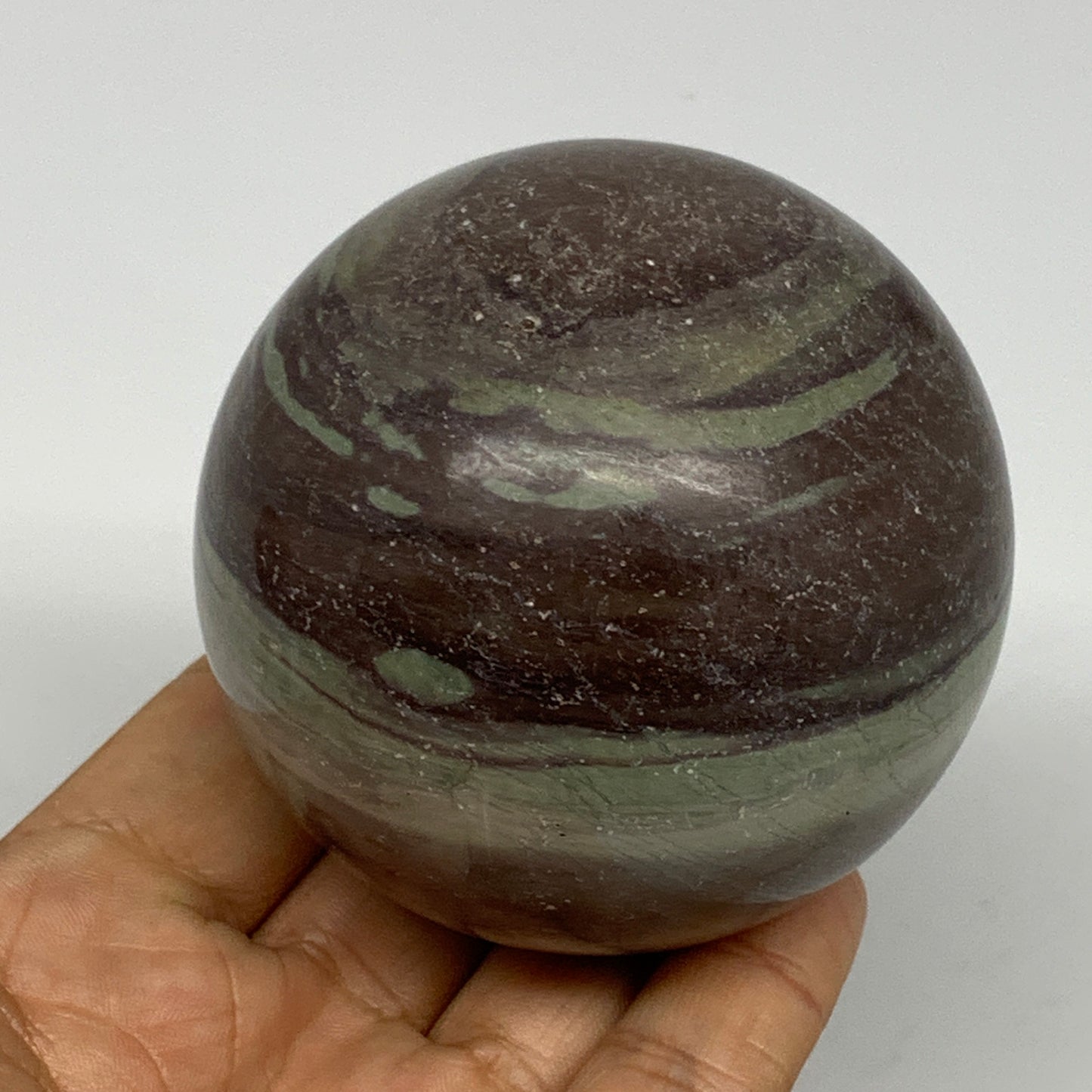 0.99 lbs, 2.6"(67mm) Red Jasper Sphere Gemstone,Healing Crystal, B25426