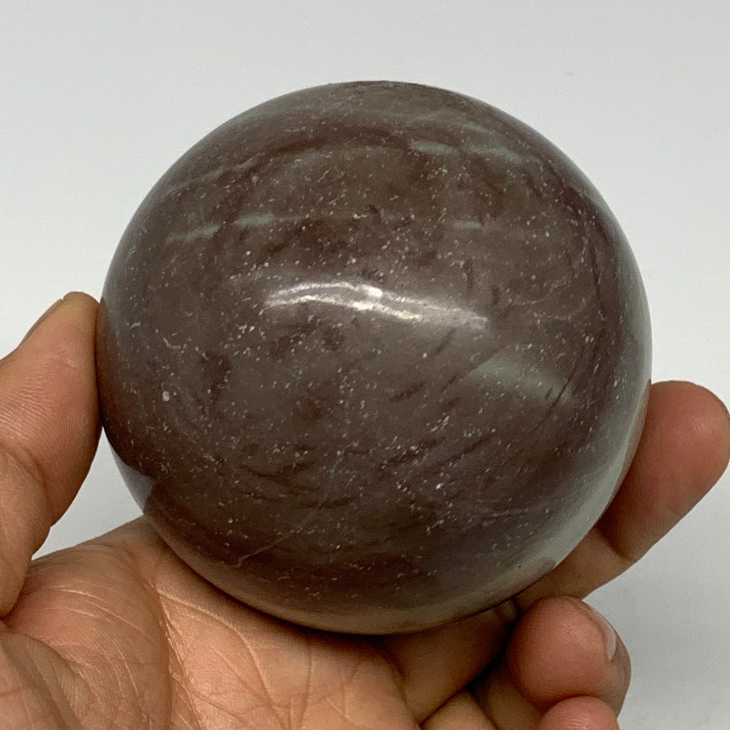 0.99 lbs, 2.6"(67mm) Red Jasper Sphere Gemstone,Healing Crystal, B25426