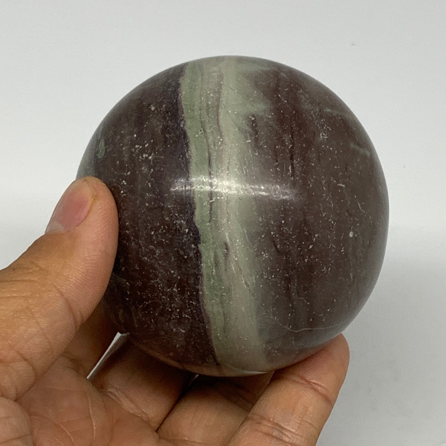 0.99 lbs, 2.6"(67mm) Red Jasper Sphere Gemstone,Healing Crystal, B25426