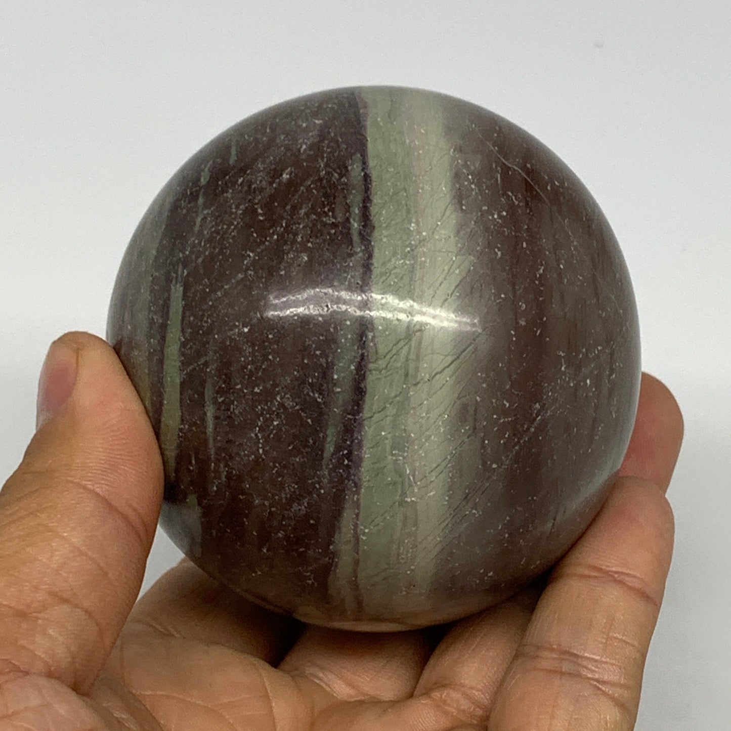 0.99 lbs, 2.6"(67mm) Red Jasper Sphere Gemstone,Healing Crystal, B25426