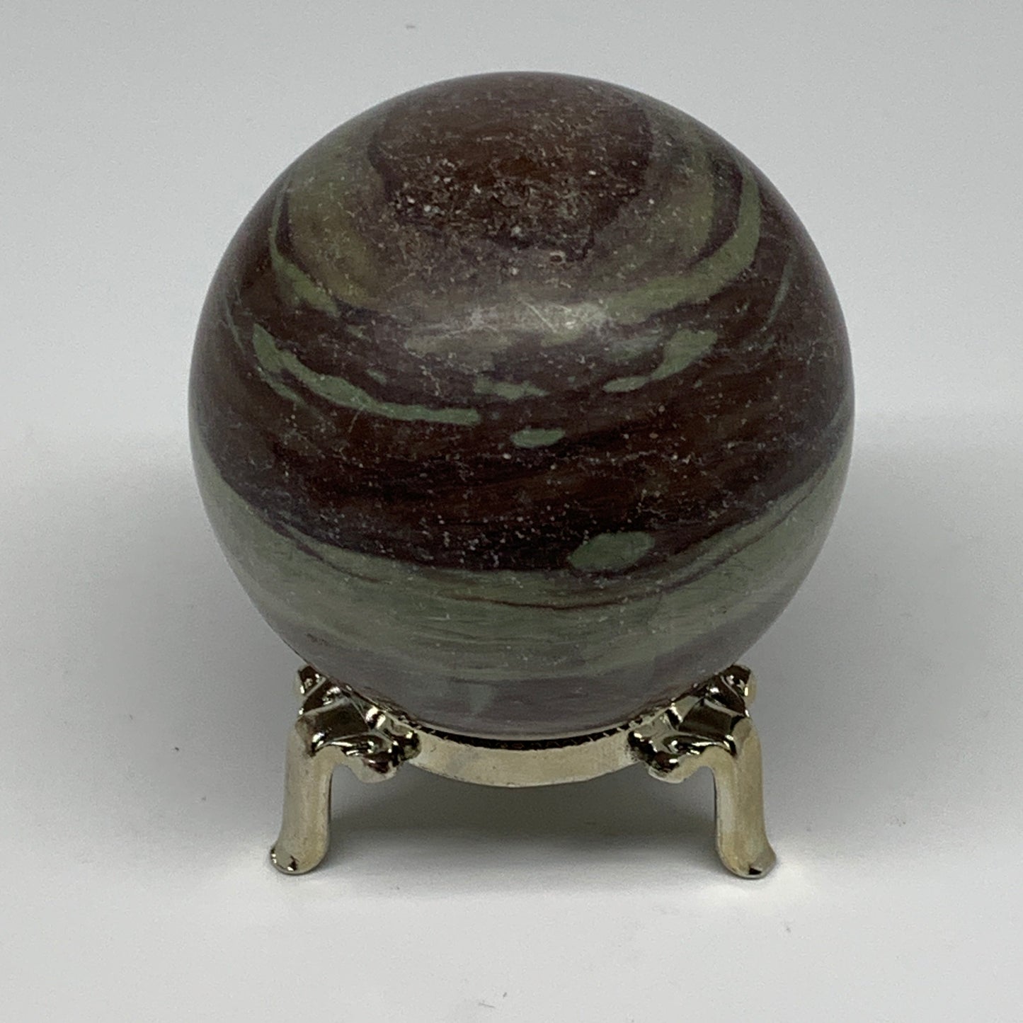 0.99 lbs, 2.6"(67mm) Red Jasper Sphere Gemstone,Healing Crystal, B25426