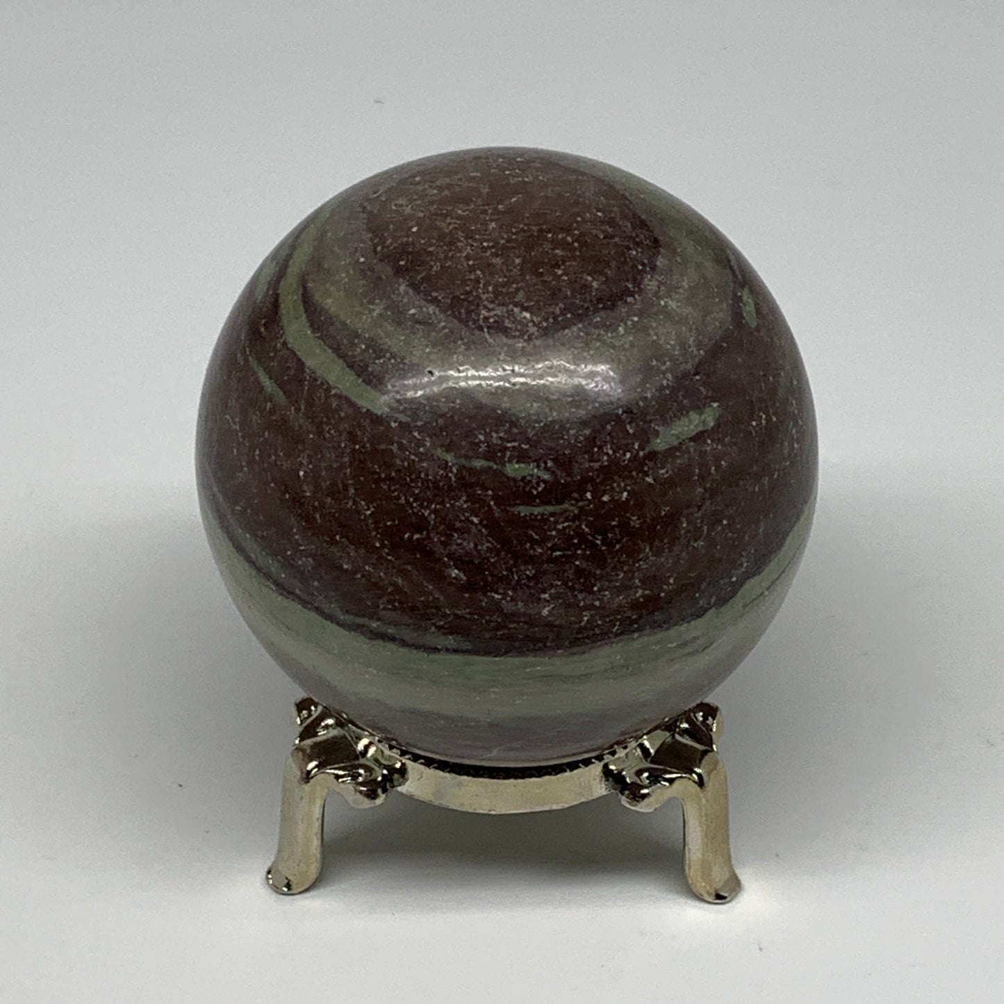 0.99 lbs, 2.6"(67mm) Red Jasper Sphere Gemstone,Healing Crystal, B25426