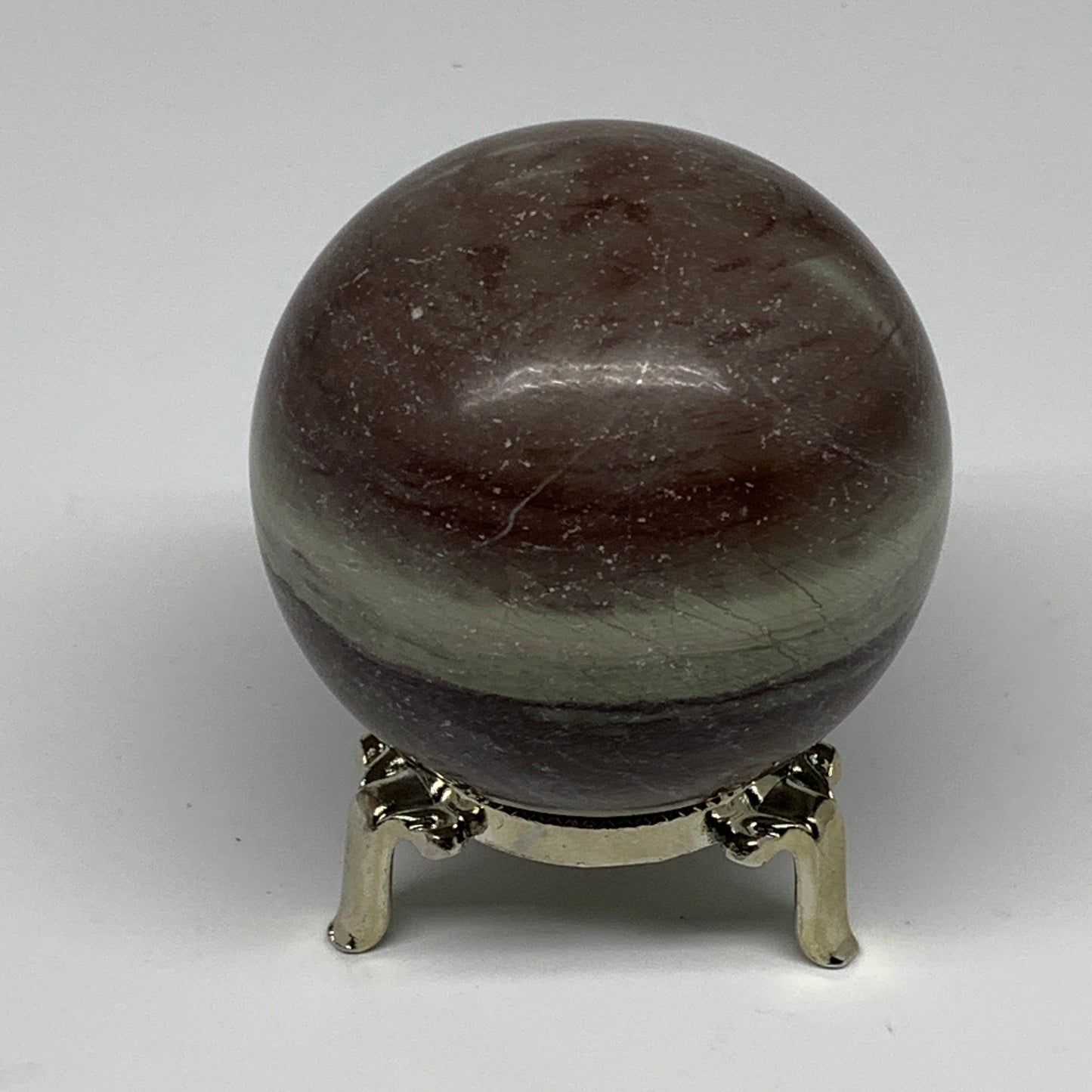 0.99 lbs, 2.6"(67mm) Red Jasper Sphere Gemstone,Healing Crystal, B25426