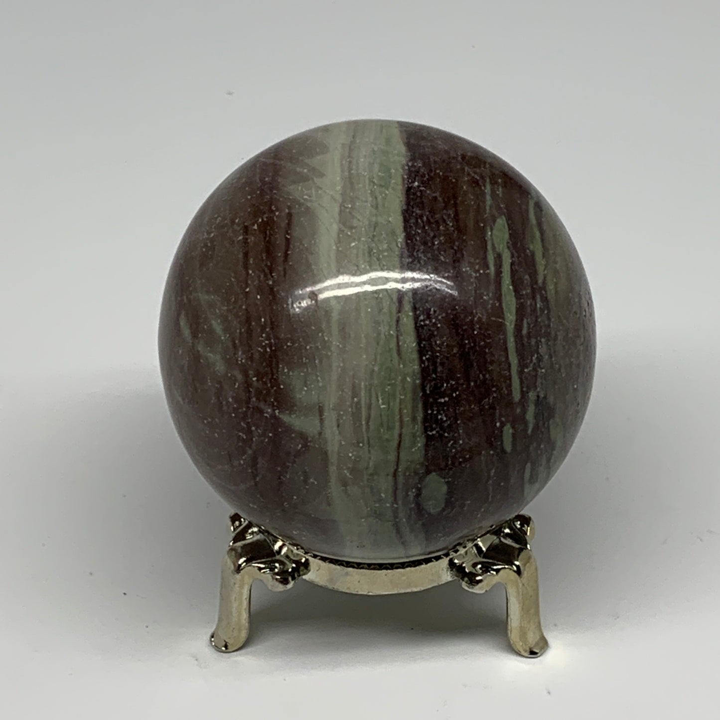 0.99 lbs, 2.6"(67mm) Red Jasper Sphere Gemstone,Healing Crystal, B25426