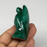118.1g, 2.4"x1.5"x1.1" Natural Untreated Malachite Angel Figurine @Congo, B7345