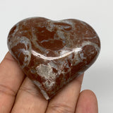 66.1g, 2" x 2.2"x 0.7", Natural Untreated Red Shell Fossils Half Heart @Morocco,