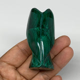 116g, 2.6"x1.2"x1.2" Natural Untreated Malachite Angel Figurine @Congo, B7347
