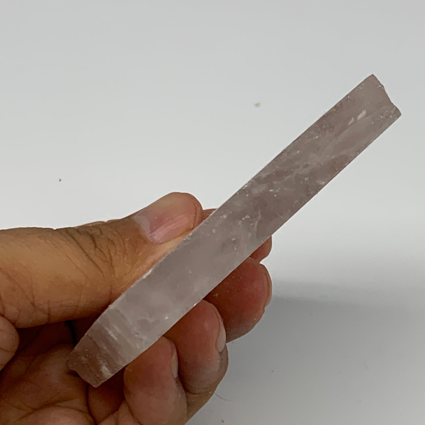 92.5g, 3"x2.3"x0.4", One face polished Fire Quartz, One face semi polished, B159