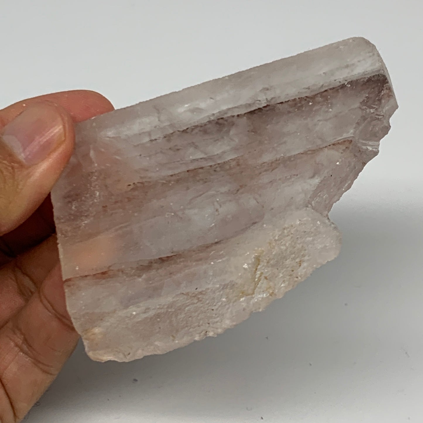 92.5g, 3"x2.3"x0.4", One face polished Fire Quartz, One face semi polished, B159