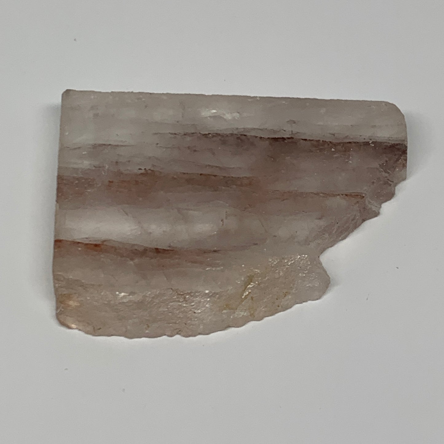 92.5g, 3"x2.3"x0.4", One face polished Fire Quartz, One face semi polished, B159