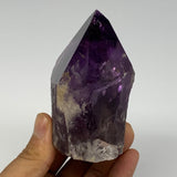 333g,3.3"x2.7"x1.9", Amethyst Point Polished Rough lower part Stands, B19038