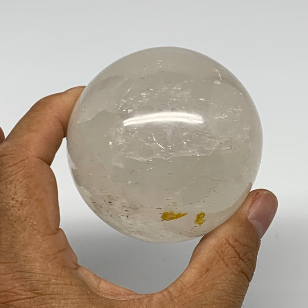 370.6g, 2.5"(64mm), Natural Quartz Sphere Crystal Gemstone Ball @Brazil, B22315