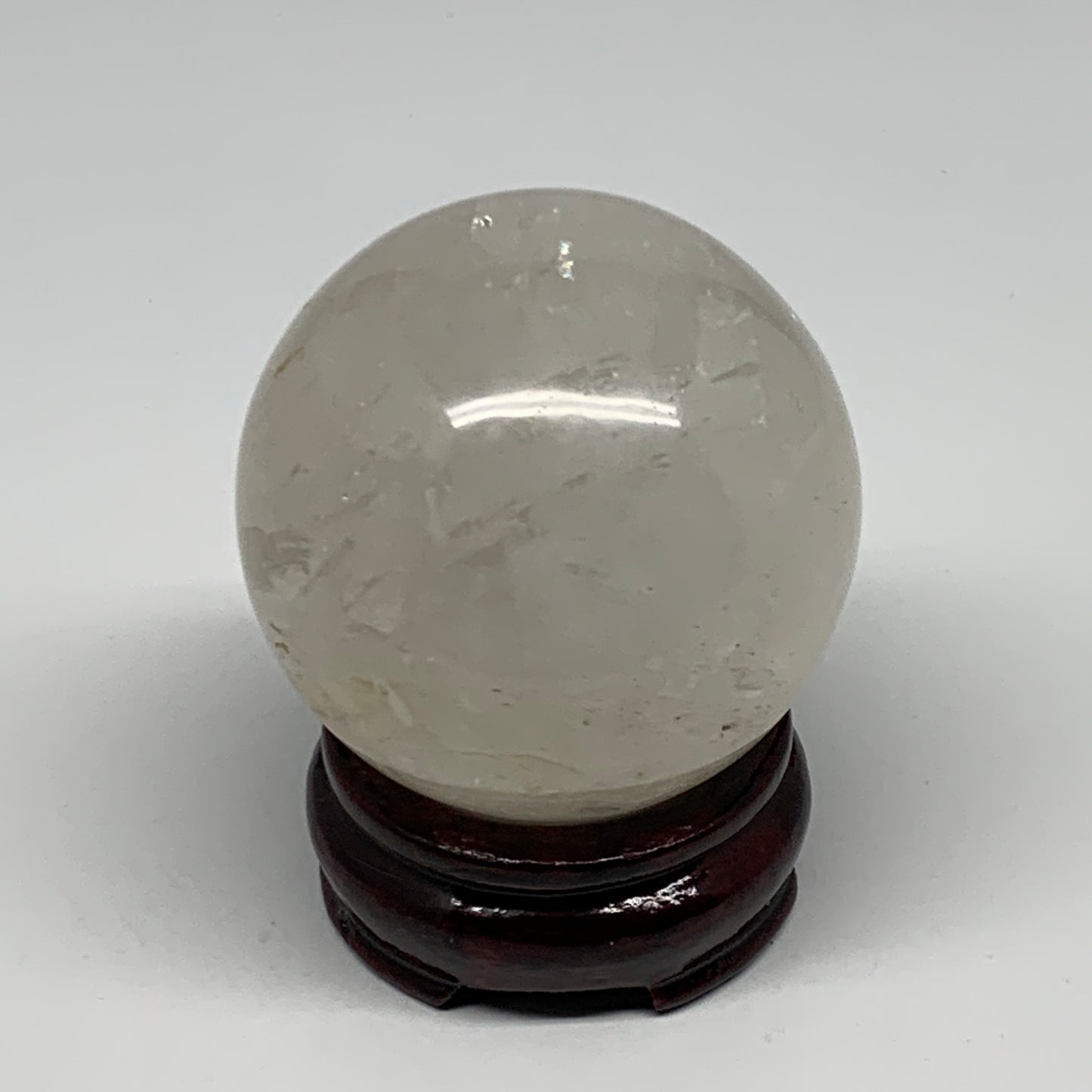 370.6g, 2.5"(64mm), Natural Quartz Sphere Crystal Gemstone Ball @Brazil, B22315