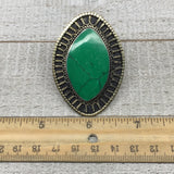 2.3"x1.6" Turkmen Ring Afghan Marquise Synthetic Green Turquoise,7.5,8,TR130