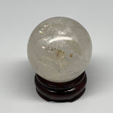 370.6g, 2.5"(64mm), Natural Quartz Sphere Crystal Gemstone Ball @Brazil, B22315