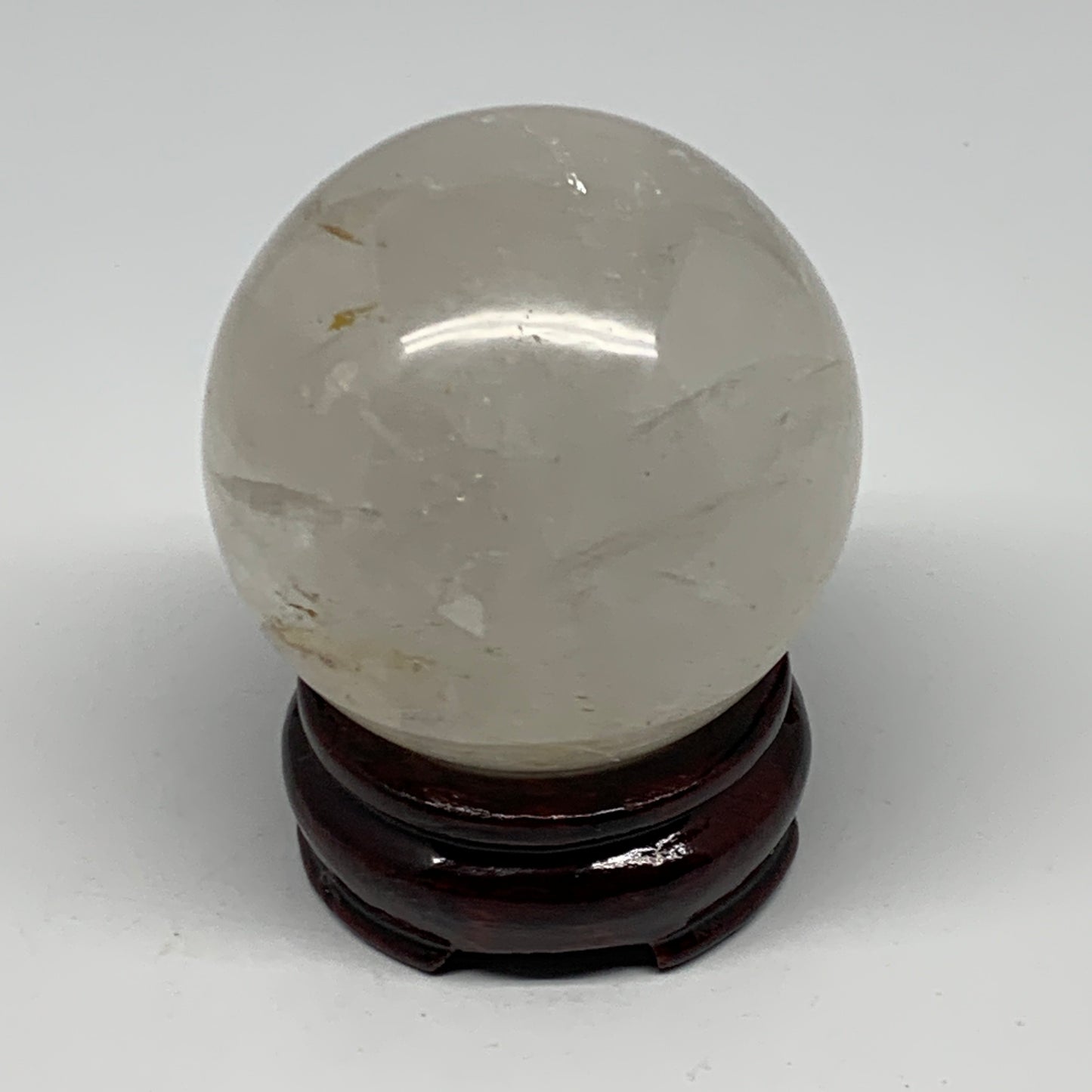 370.6g, 2.5"(64mm), Natural Quartz Sphere Crystal Gemstone Ball @Brazil, B22315