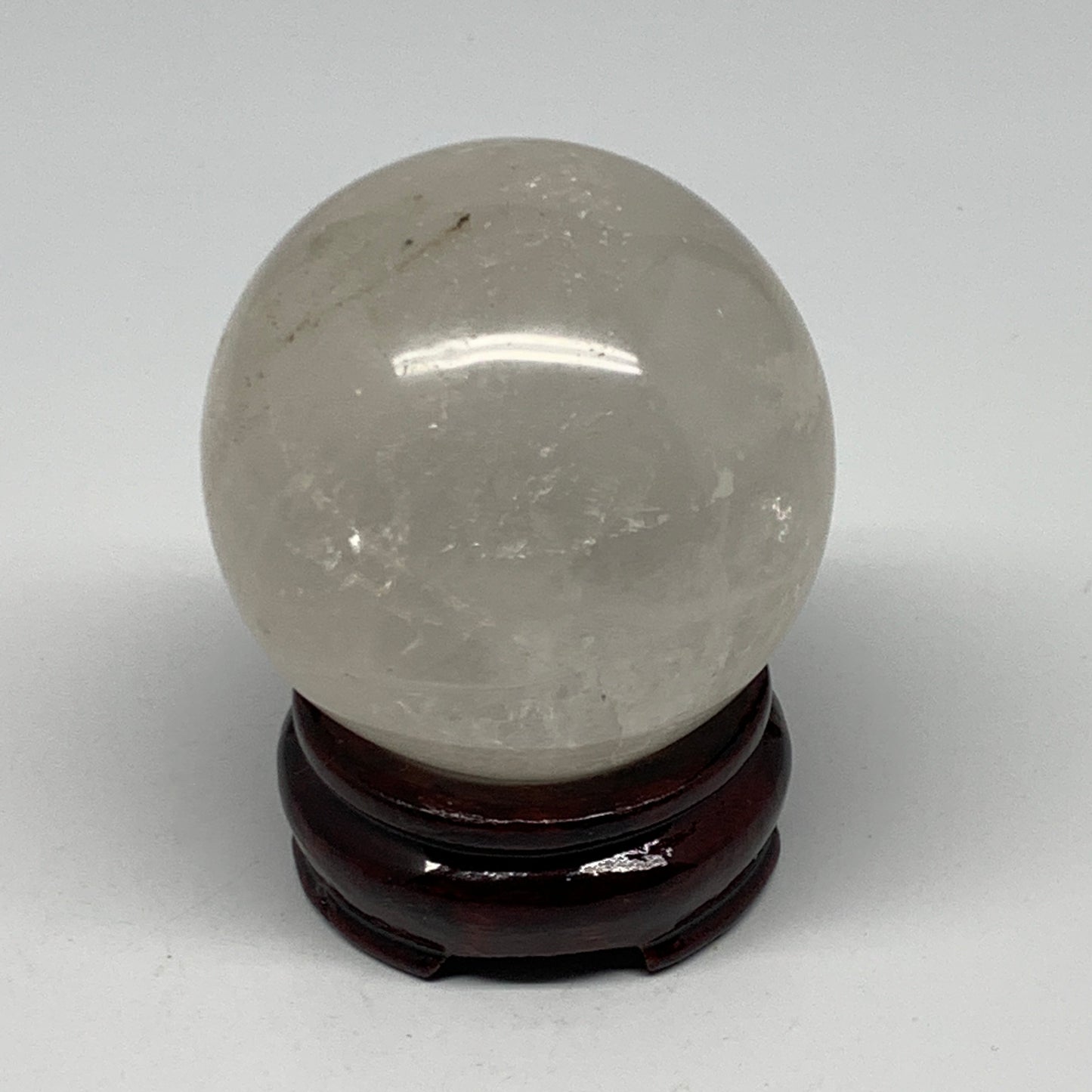 370.6g, 2.5"(64mm), Natural Quartz Sphere Crystal Gemstone Ball @Brazil, B22315
