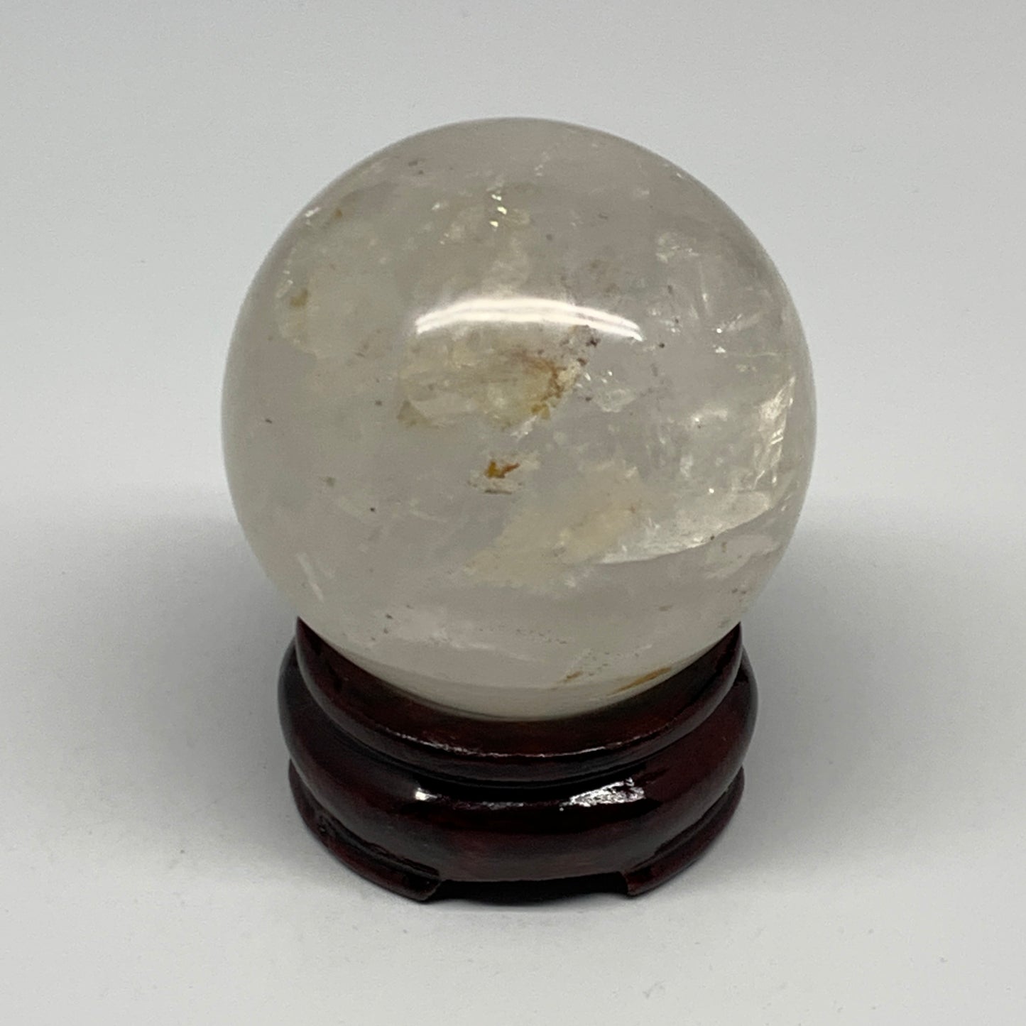 370.6g, 2.5"(64mm), Natural Quartz Sphere Crystal Gemstone Ball @Brazil, B22315