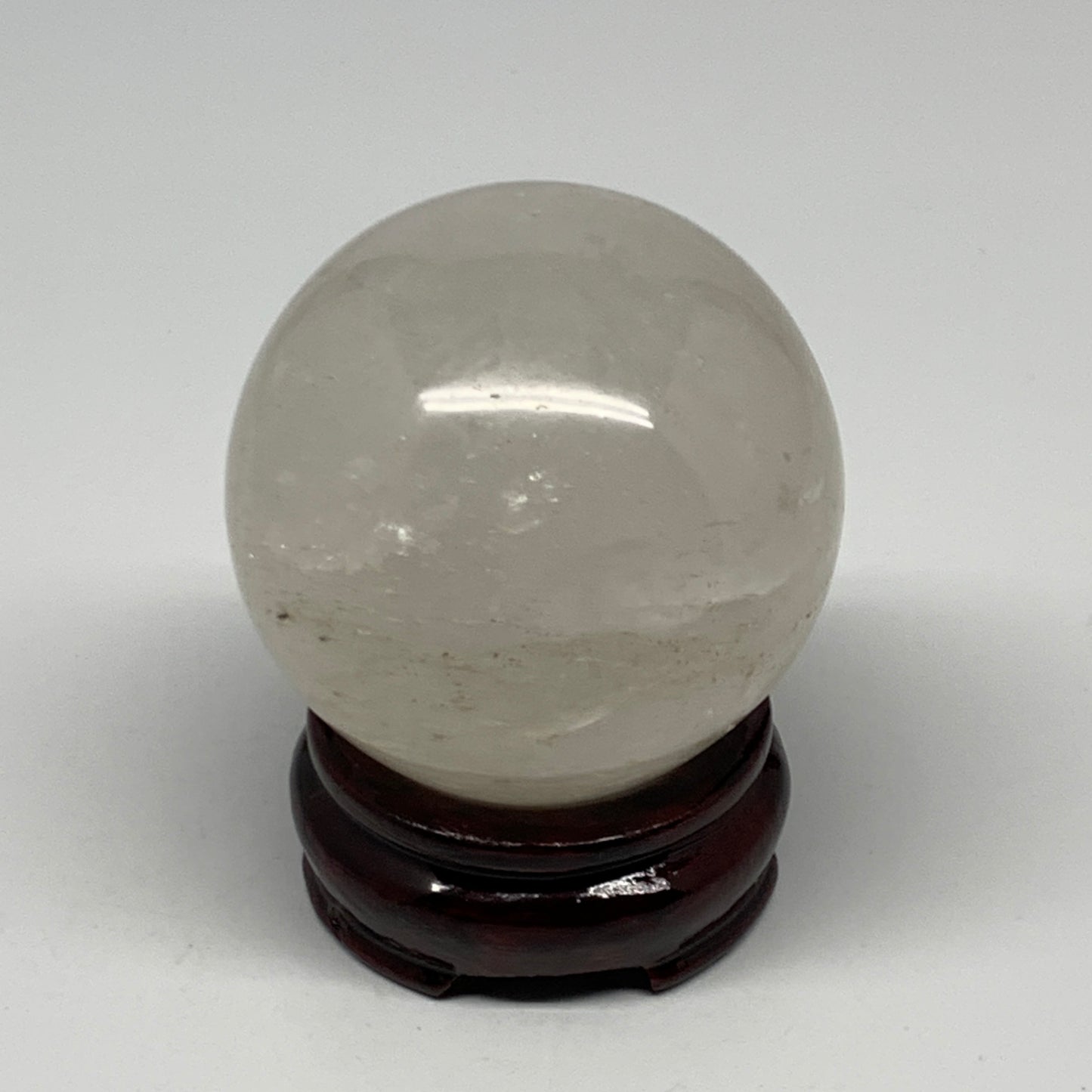 370.6g, 2.5"(64mm), Natural Quartz Sphere Crystal Gemstone Ball @Brazil, B22315