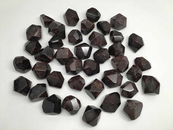 33 Grams - 66 Grams, 1 pc Natural Gemstone Faceted Red Garnet from India - watangem.com