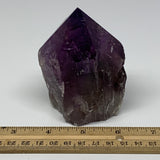 330.8g,3.4"x2.5"x1.8", Amethyst Point Polished Rough lower part Stands, B19041