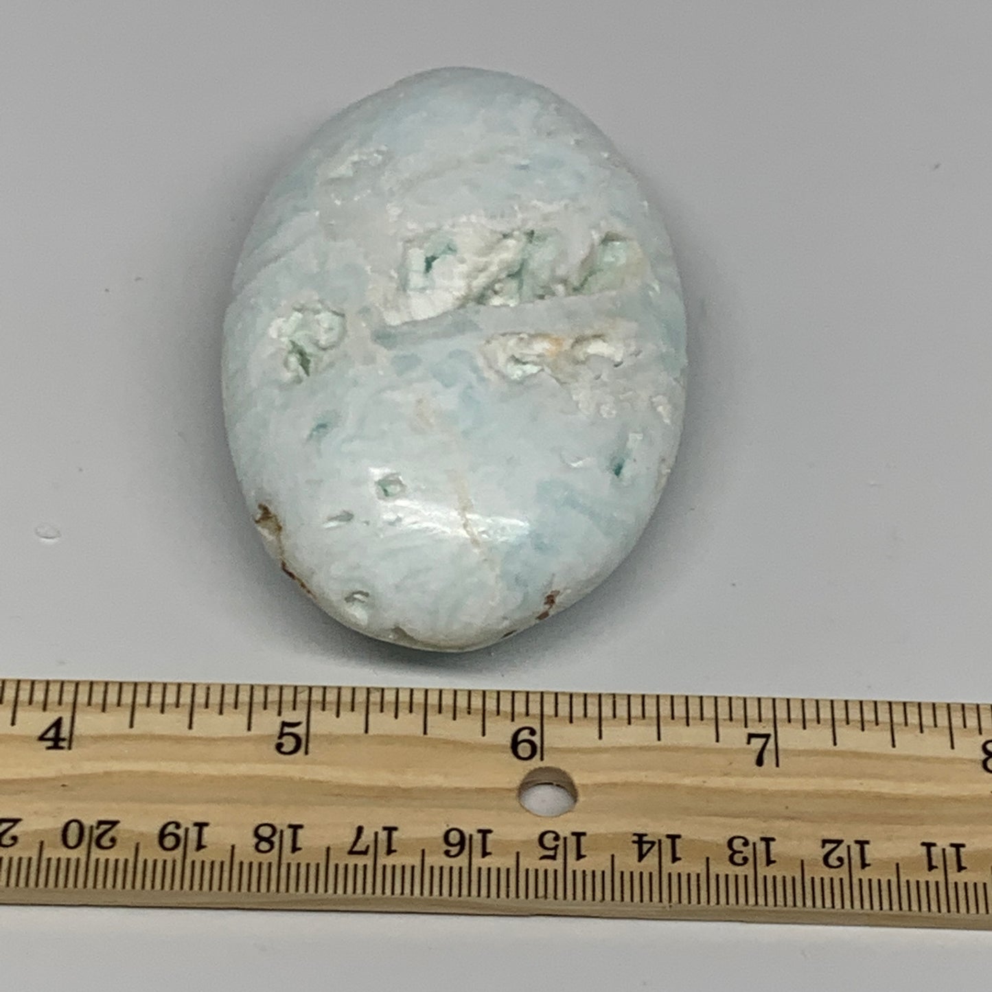 175.4g, 3.2"x2.1"x1.1", Caribbean Calcite Palm-Stone @Afghanistan, B23103
