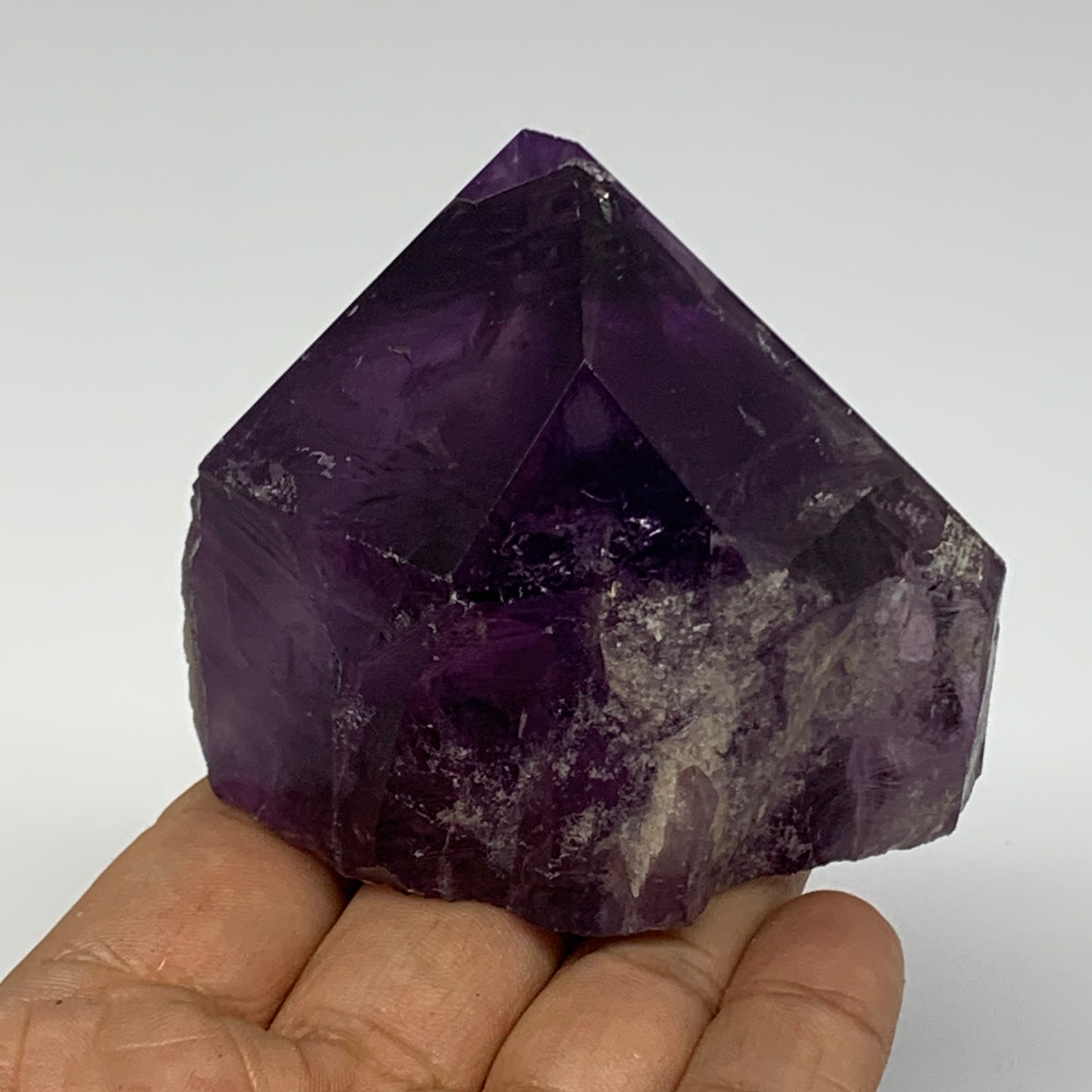 229.1g,2.3"x2.8"x1.8", Amethyst Point Polished Rough lower part Stands, B19044