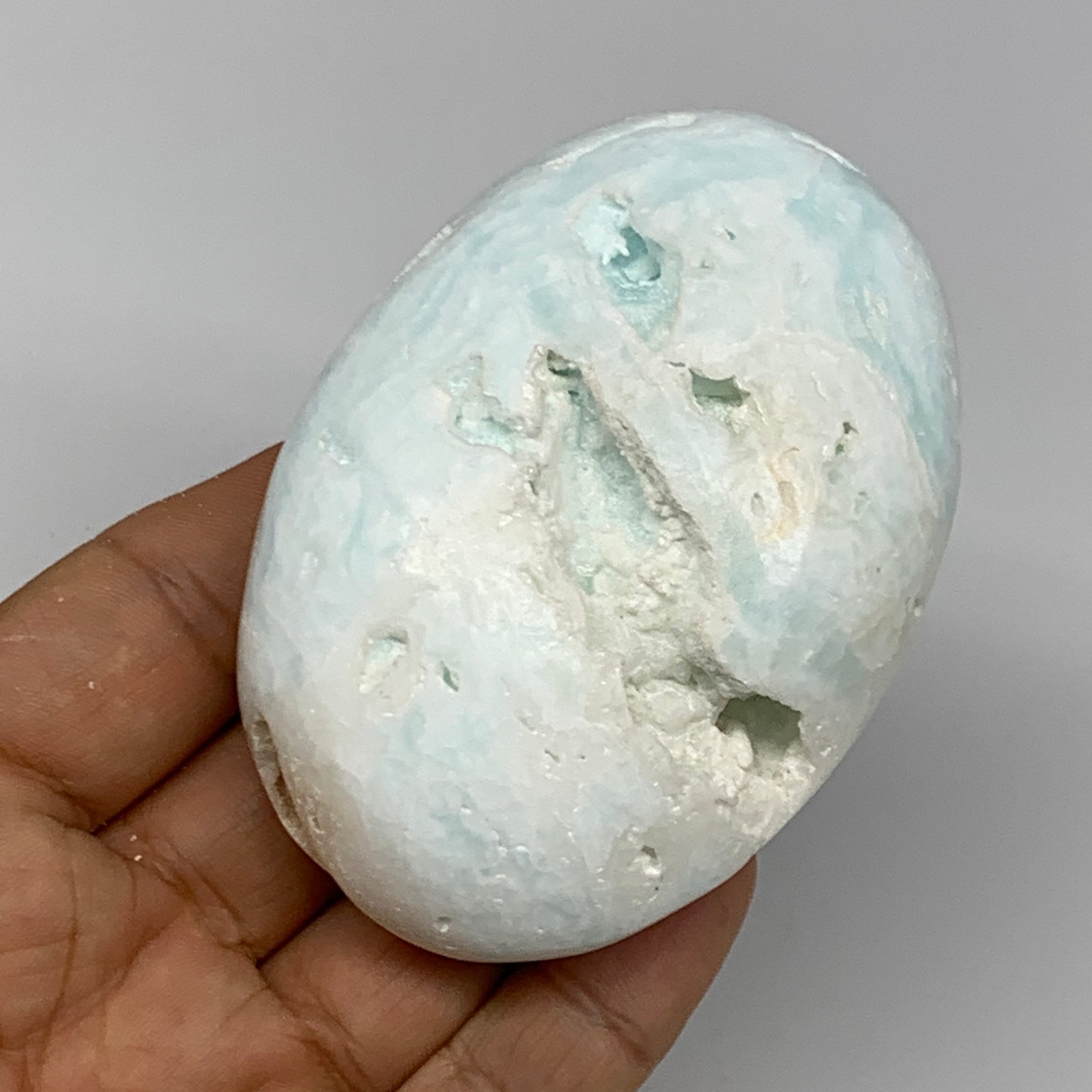 213.5g, 3.1"x2.2"x1.3", Caribbean Calcite Palm-Stone @Afghanistan, B23104